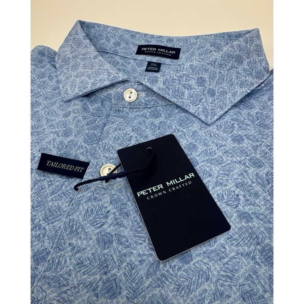 NWT Peter Millar Botanical Performance Jersey Pol… - image 1